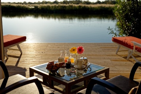 Une terrasse privée avec vue magnifique sur le marais